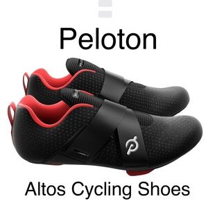 NWOT Peloton Altos Black and Red Cycling Shoes - Men’s 6/Women’s 7.5
